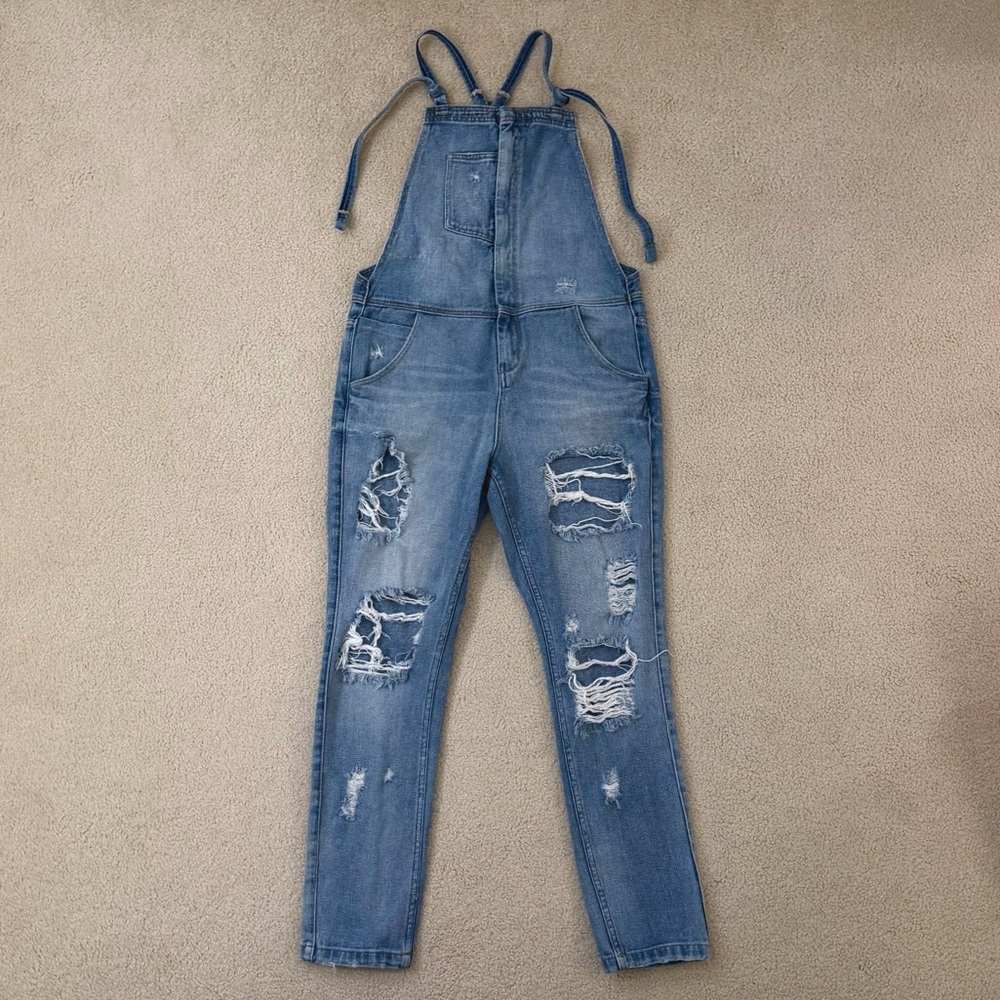 Women's Blue Denim Overalls